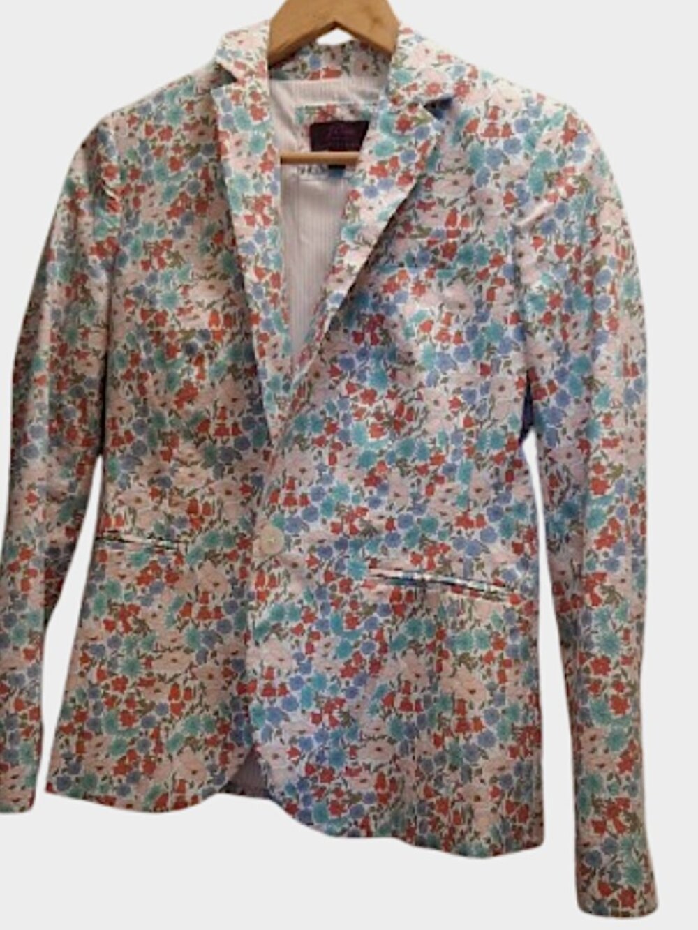 ZARA COTTON FLORAL JACKET - LIKE NEW